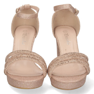 Sandalia de Tacon con Hebilla