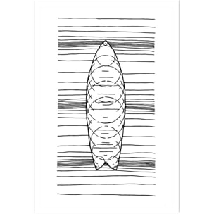 Poster surf géo Affiche seule