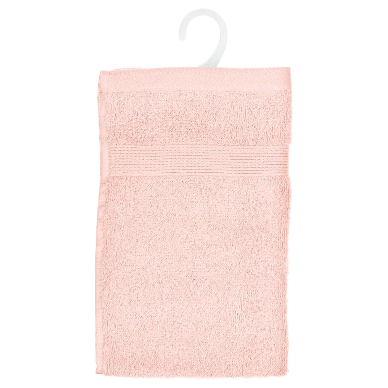 Serviette invité "Essentiel" coton rose 30x50cm