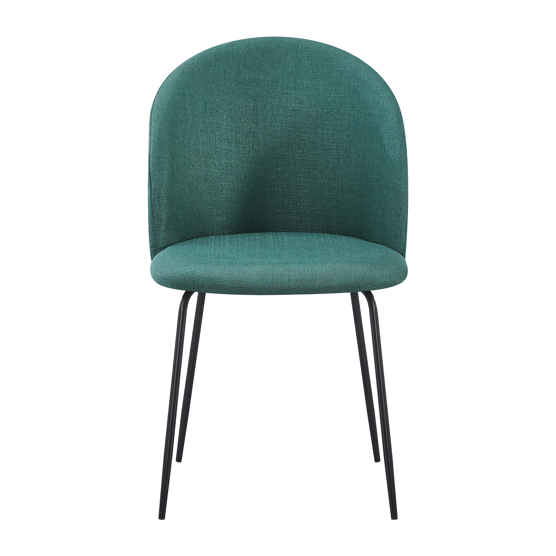 Set Da 4, Sedia Tamara Tess. Verde Inglese Gambe Nere per soggiorno, cucina e arredo bar