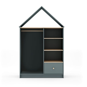 Armario vestidor juvenil Misty Cloud Verde Salvia - Oak Soft