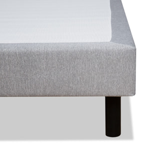 Sommier Tapissier en Kit gris Clémence - 1 Place