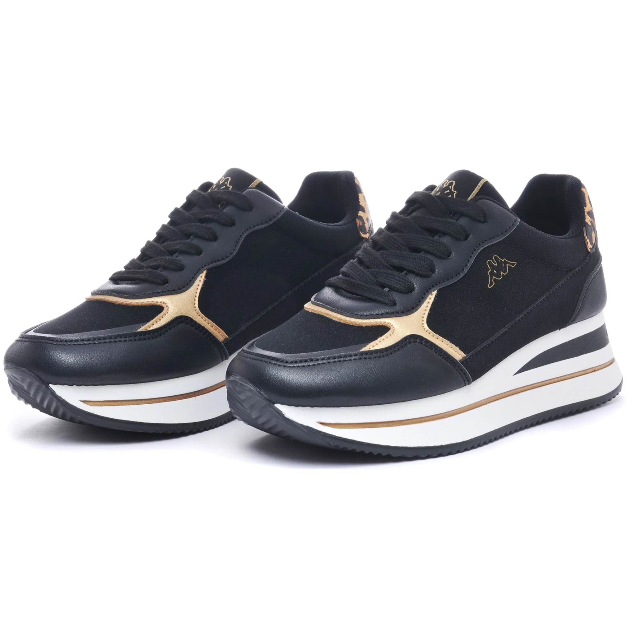 Kappa - Sneakers Donna Nero - Logo Geena 3