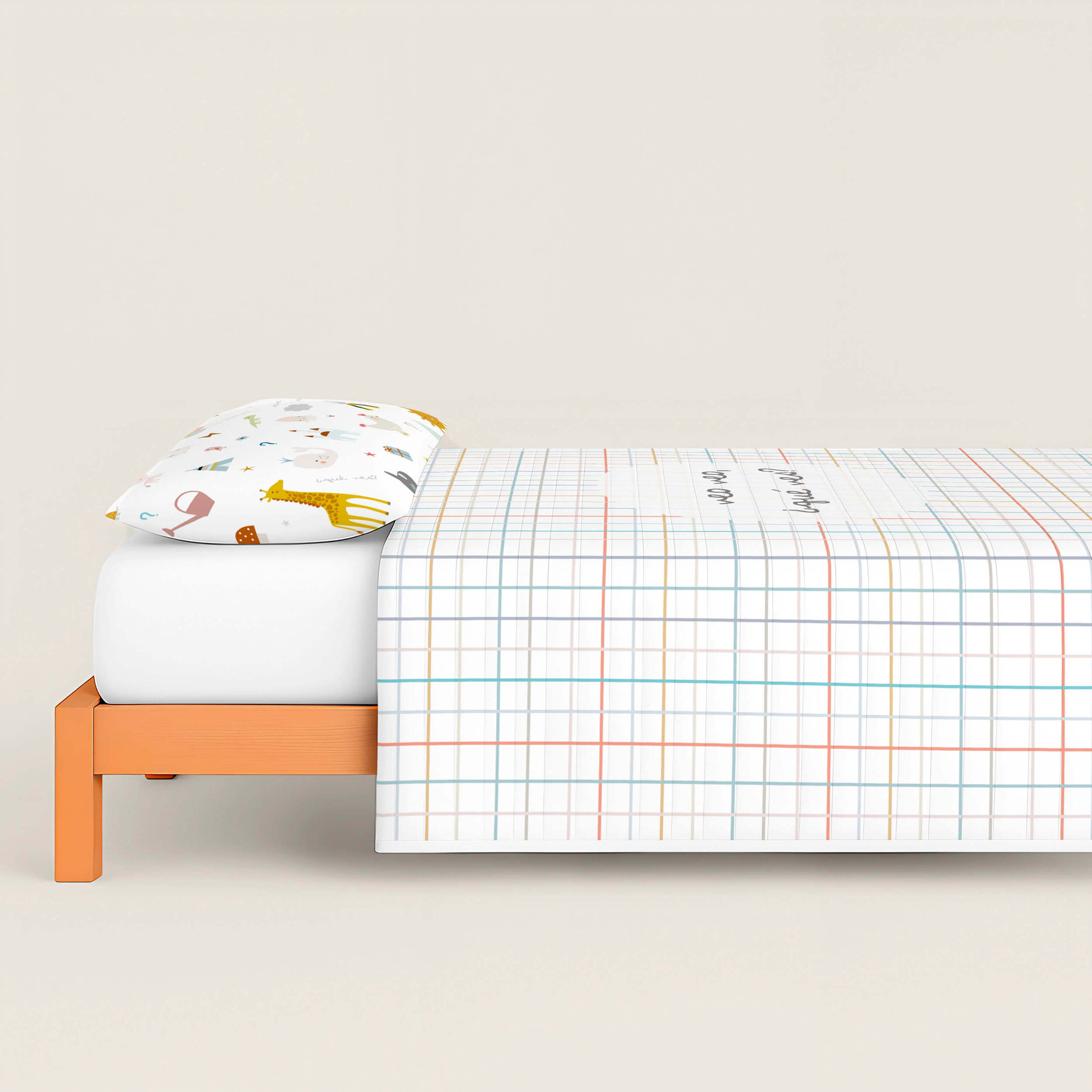 Colcha Bouti Estampada - Reversible - Infantil - 100% Algodón - 70 gr/m² - Veo Veo