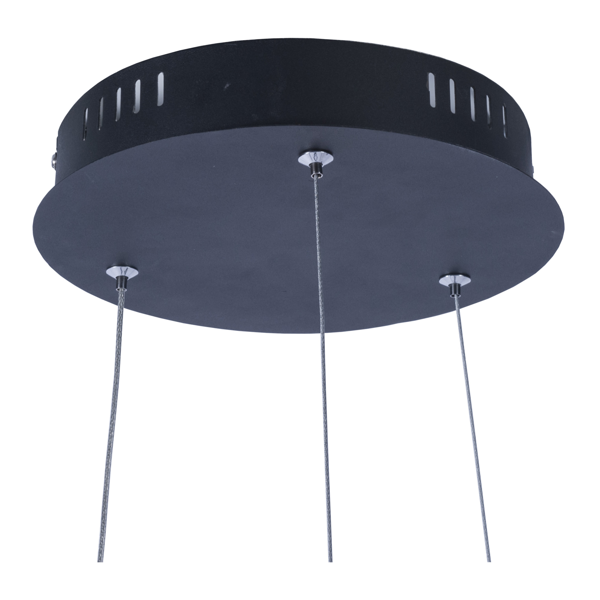 Forlight Colgante Cercle LED 24W Blanco Neutro - 4000K Negro para Interior de Techo en Comedor, Salón, Cocina