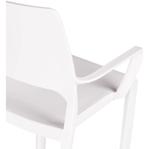 Pack 4 sillas de exterior Ocean Blanco