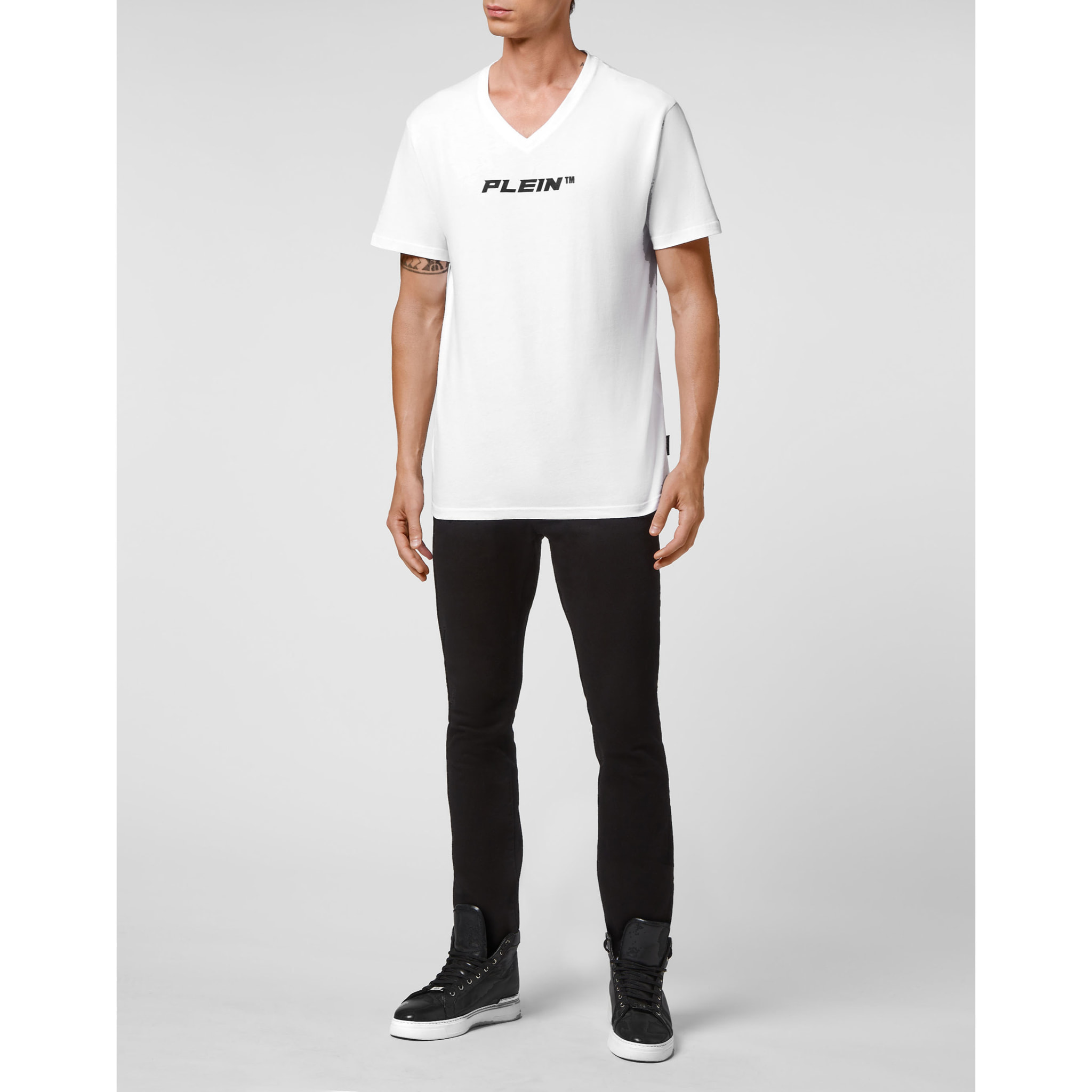 PHILIPP PLEIN Camiseta cuello pico