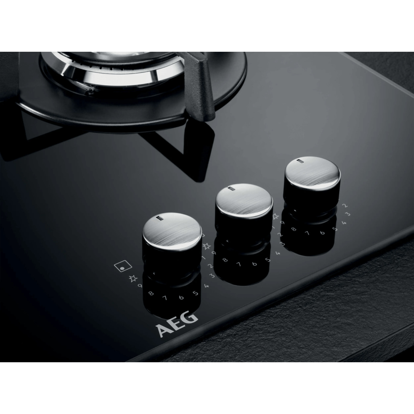 AEG Placa de gas Serie 6000 Gas on Glass de 60 cm HKB63320NB