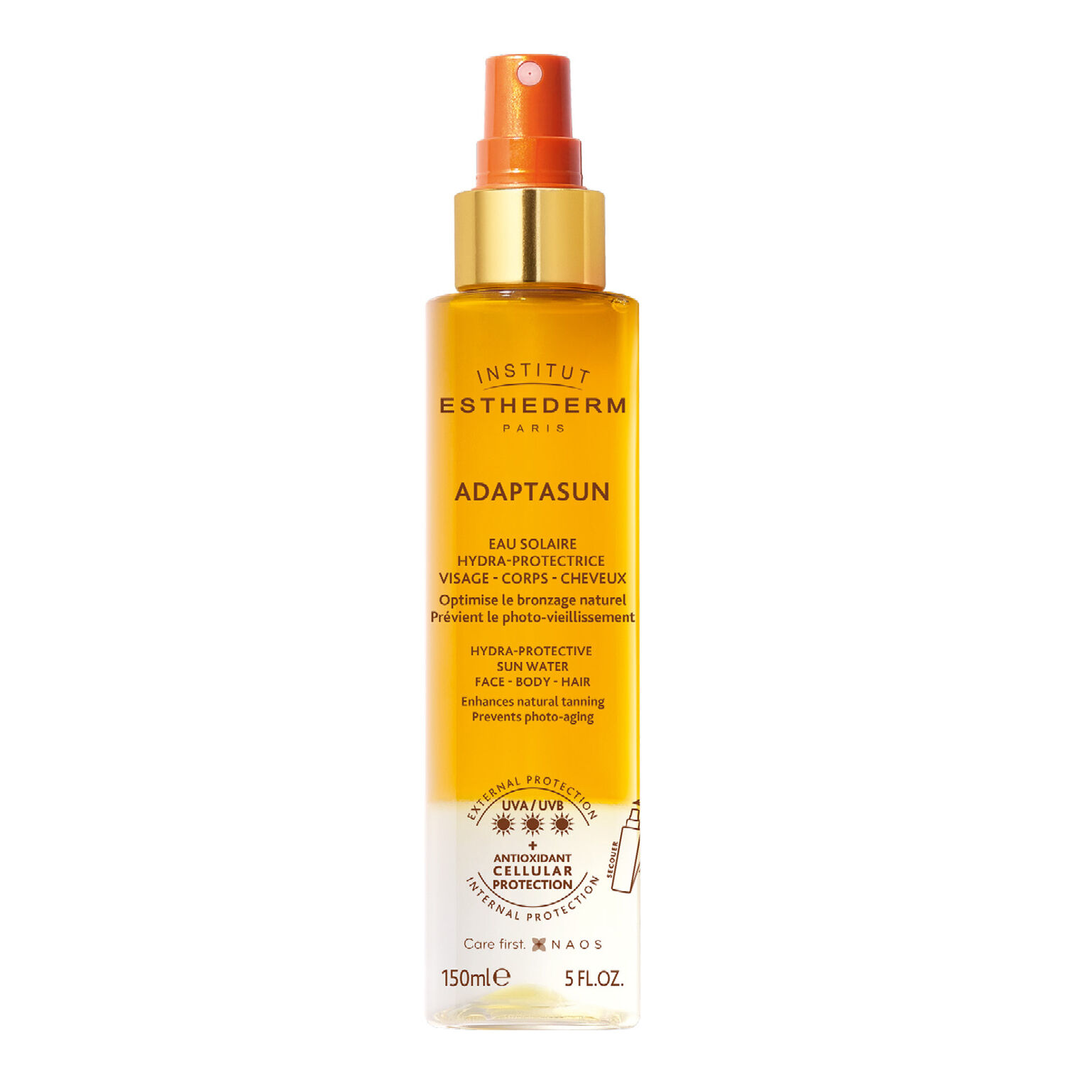 Adaptasun - Eau Solaire Hydra-Protectrice - Visage Corps et Cheveux 150 ml