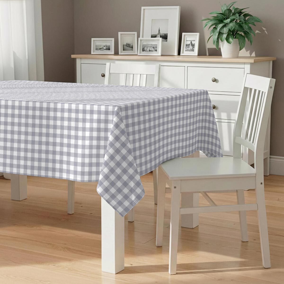 Nappe anti-taches Alcazar Gris - 100% coton -