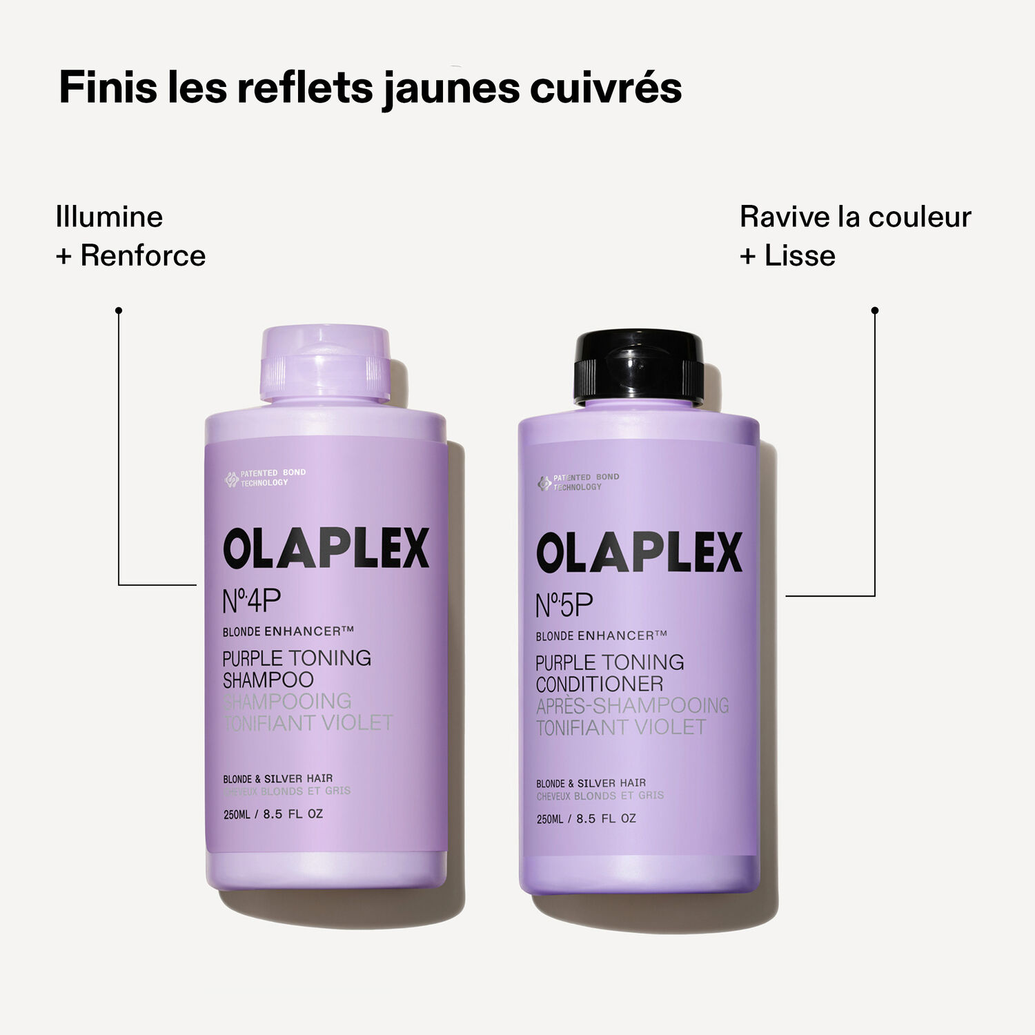 N°5P Après-Shampooing Déjaunissant  - Pour Cheveux Blonds, Blancs et Gris 250 ml