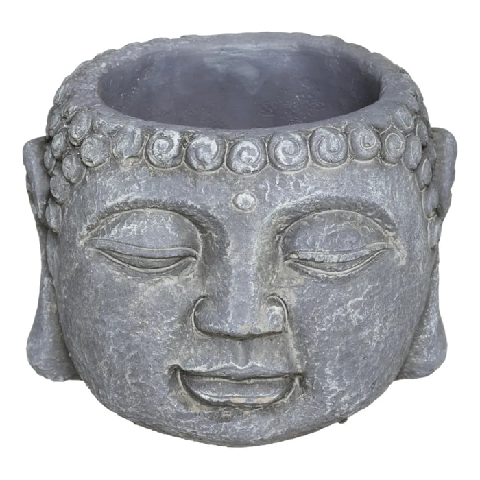 Pot "Bouddha" - ciment - H9 cm