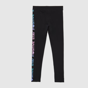 Leggings scritte laterali