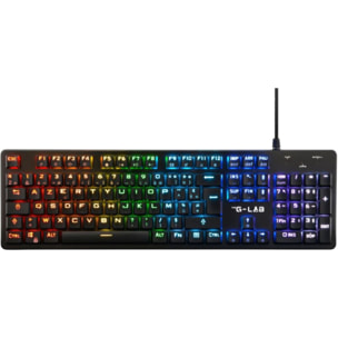 Clavier gamer THE G-LAB KEYZ- PLATINIUM FR