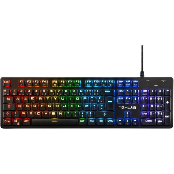 Clavier gamer THE G-LAB KEYZ- PLATINIUM FR