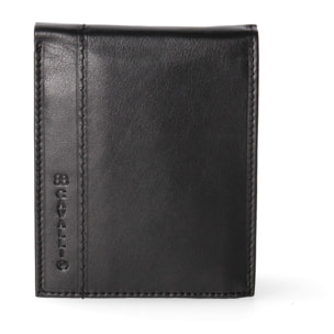 Portafoglio da uomo in vera pelle - Modello False - Casual - 12.5 x 10.0 x 2.0 cm