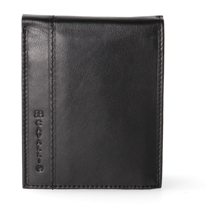 Portafoglio da uomo in vera pelle - Modello False - Casual - 12.5 x 10.0 x 2.0 cm
