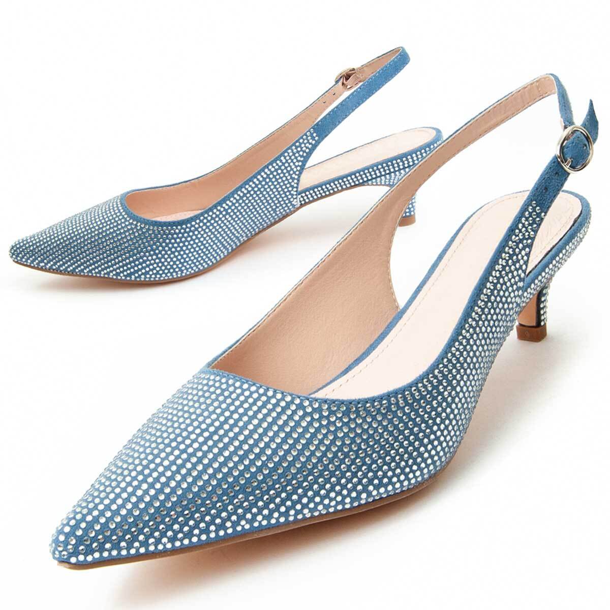 Zapato de tacón - Azul - Altura: 4 cm