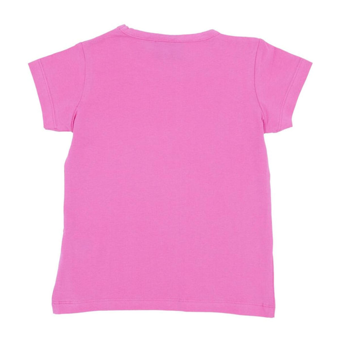 Camiseta de bebé niña de manga corta con logo Basic grande
