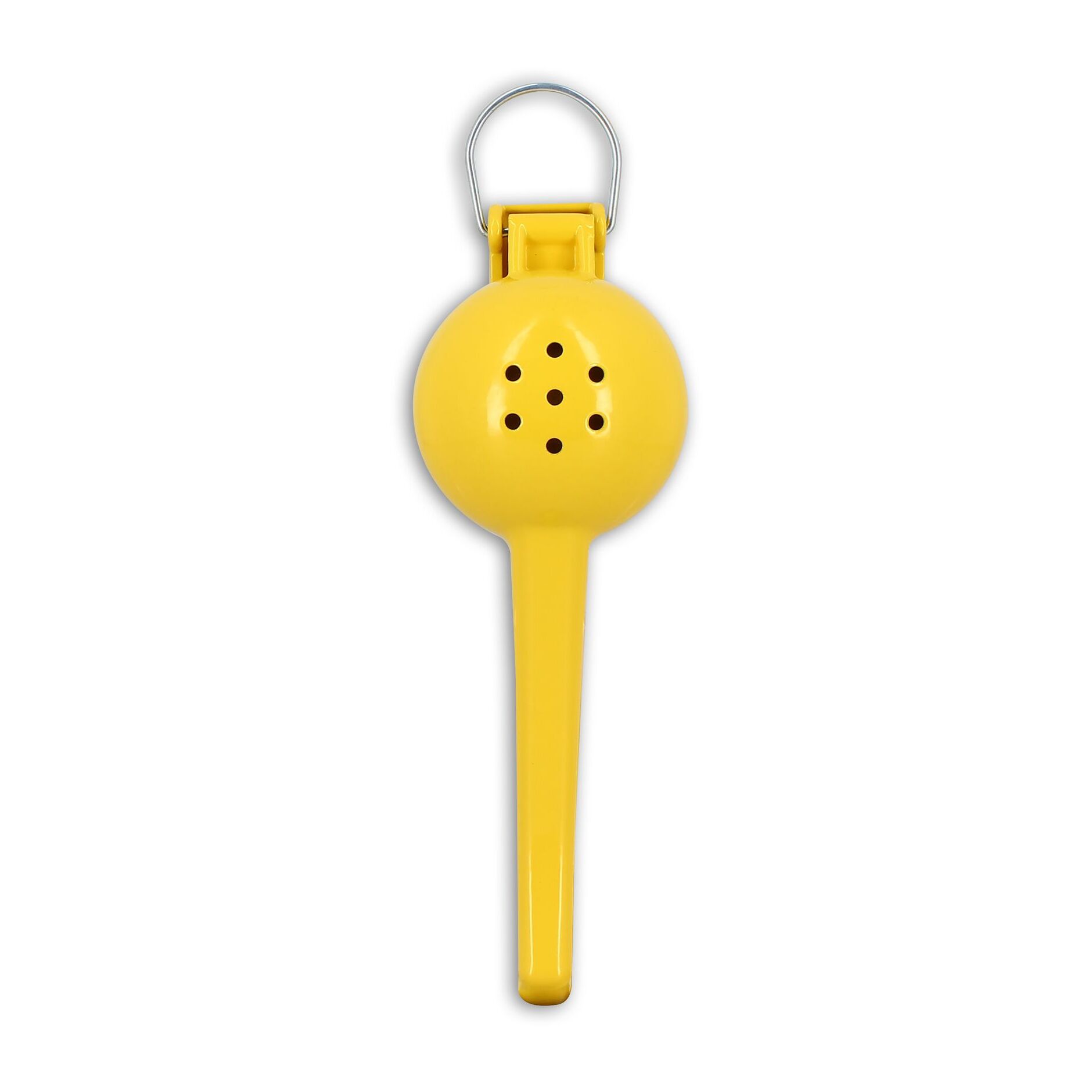 Presse-citron 22cm en aluminium jaune