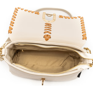 Basicò Borsa a mano Donna. Pella autentica Dollaro