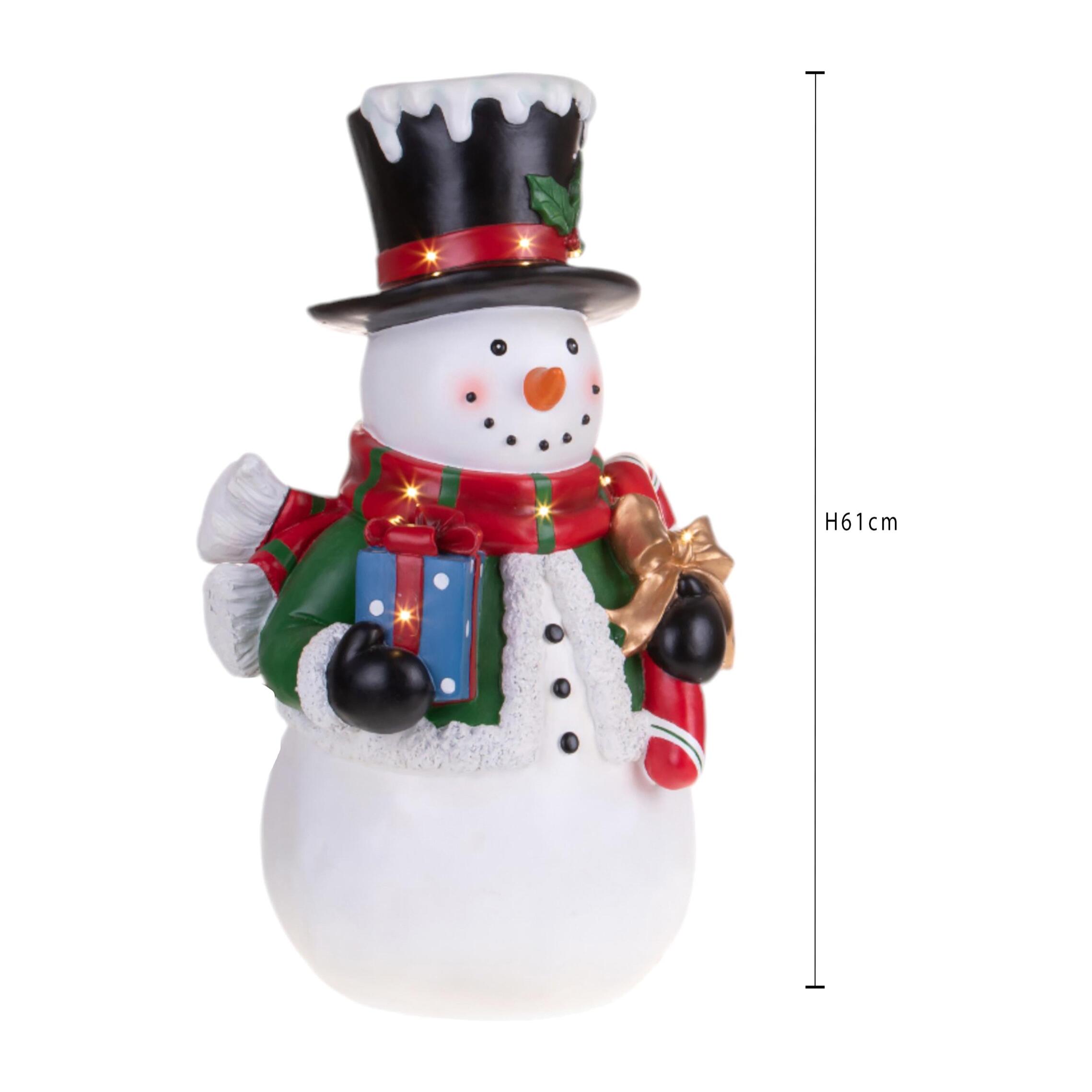 Pupazzo neve - Pezzi 1 - 36,5xH61x30cm - Bianchi Dino SpA