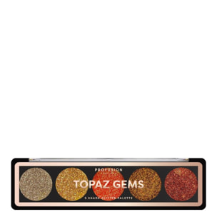 Palette Paillettes Topaz - Ombres à Paupières 5 Couleurs 40 g