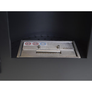 Poêle à l'éthanol en acier noir