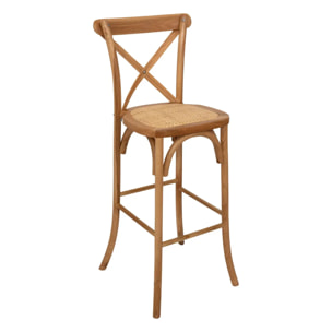Tabouret de bar "Isak" chêne beige H110cm