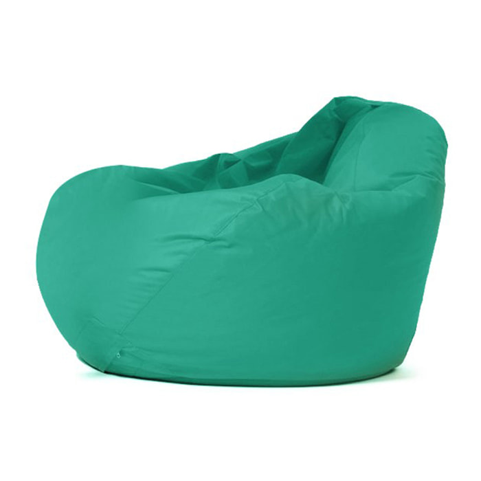 Pouf poire d'extérieur 130x115cm turquoise KAYAR