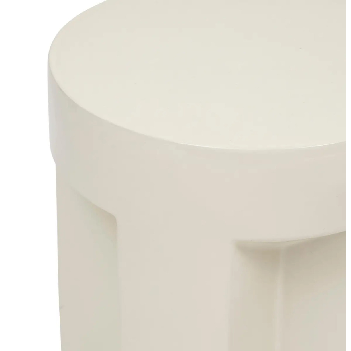 Table d’appoint "Kriz" ivoire 41x34x34cm