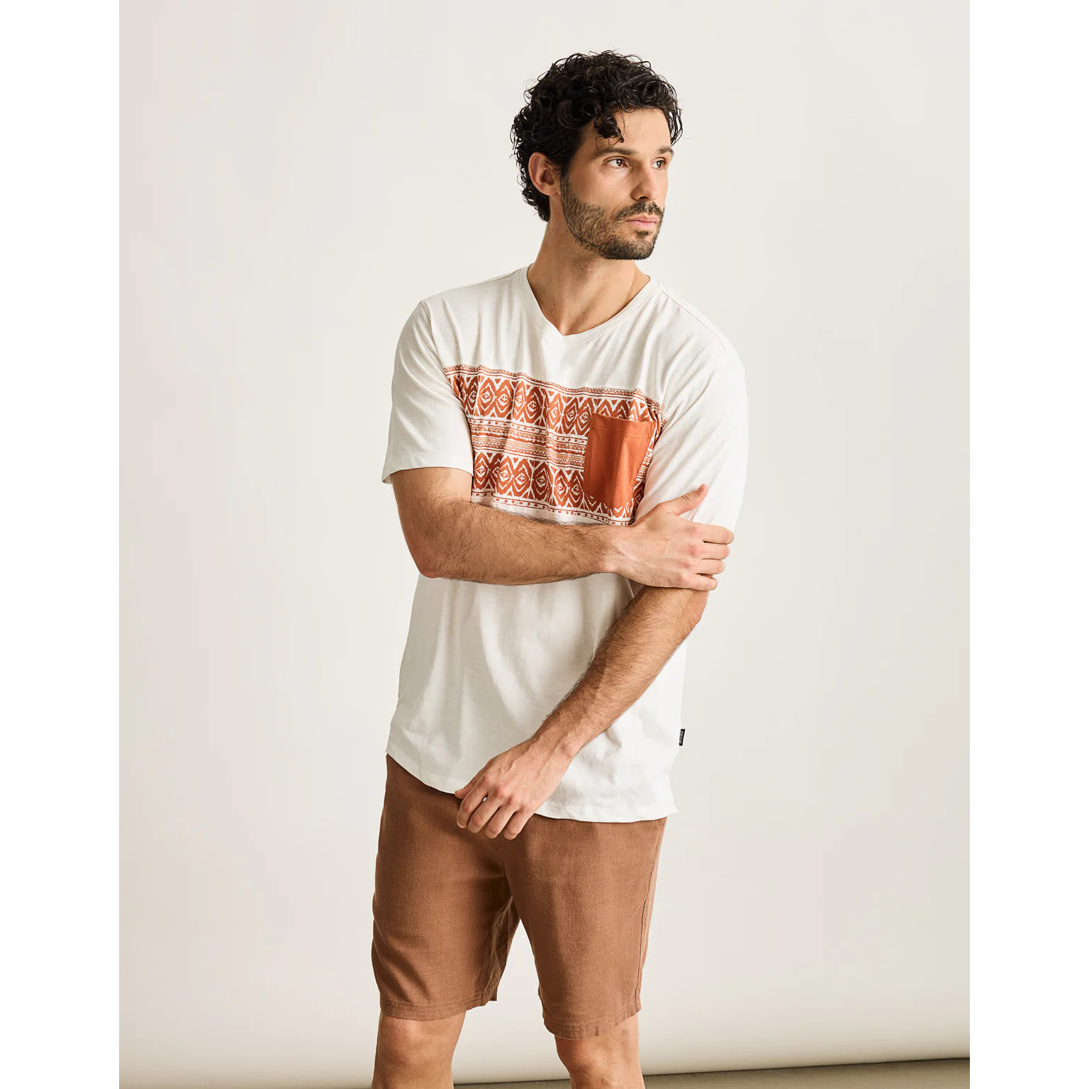 Camiseta Manga Corta Naranja - Navar