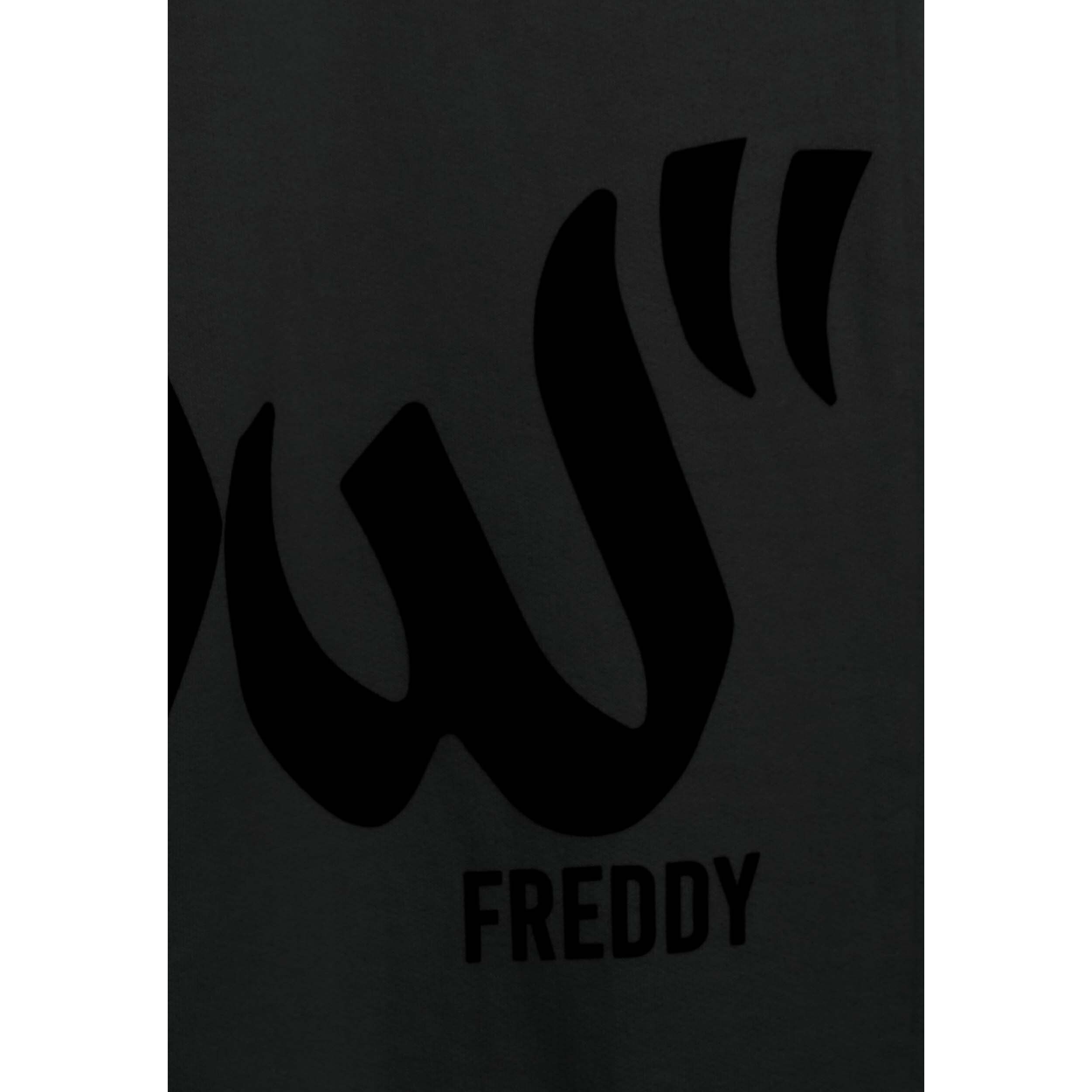 Pantaloni in felpa con stampa Flow e fondo raccolto