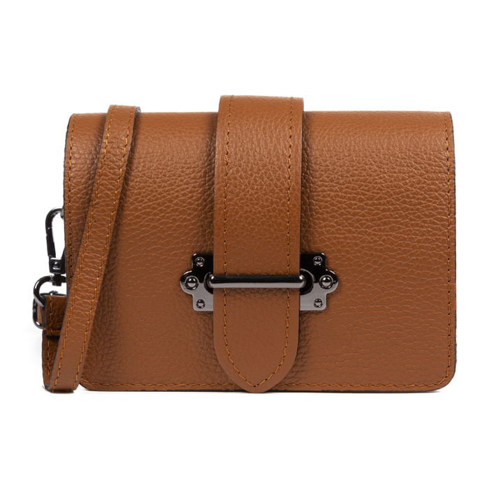 Camelia Borsa a spalla Donna. Pelle autentica Dollaro