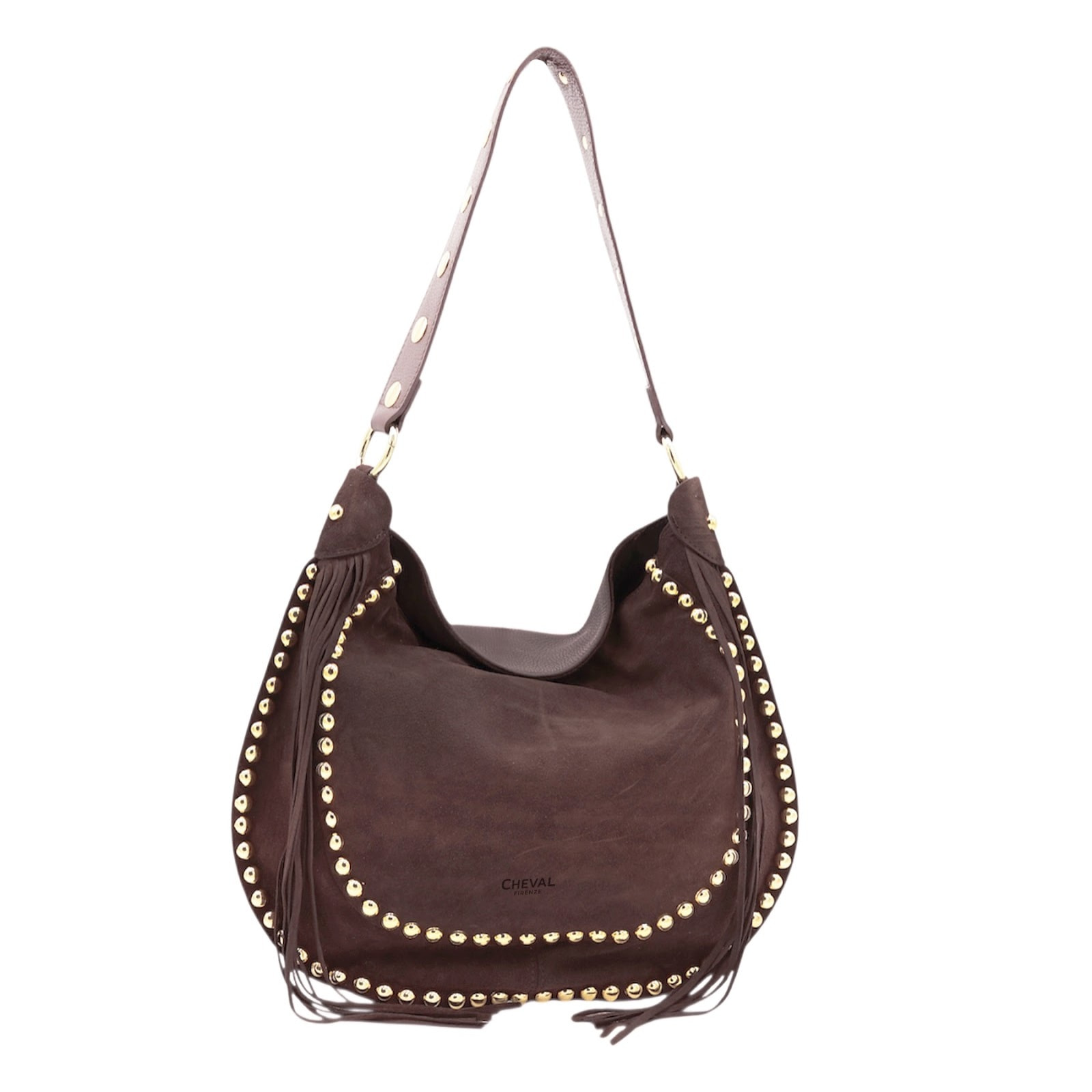 Bolso de hombro Cheval Firenze Dalia Marrón Oscuro