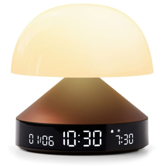 Réveil LEXON Mina Sunrise Simulateur d'aube Bronze