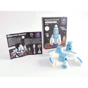 COHETE MAGNÉTICO DE CONSTRUCCIÓN: TRANSBORDADOR ESPACIAL 8 pcs