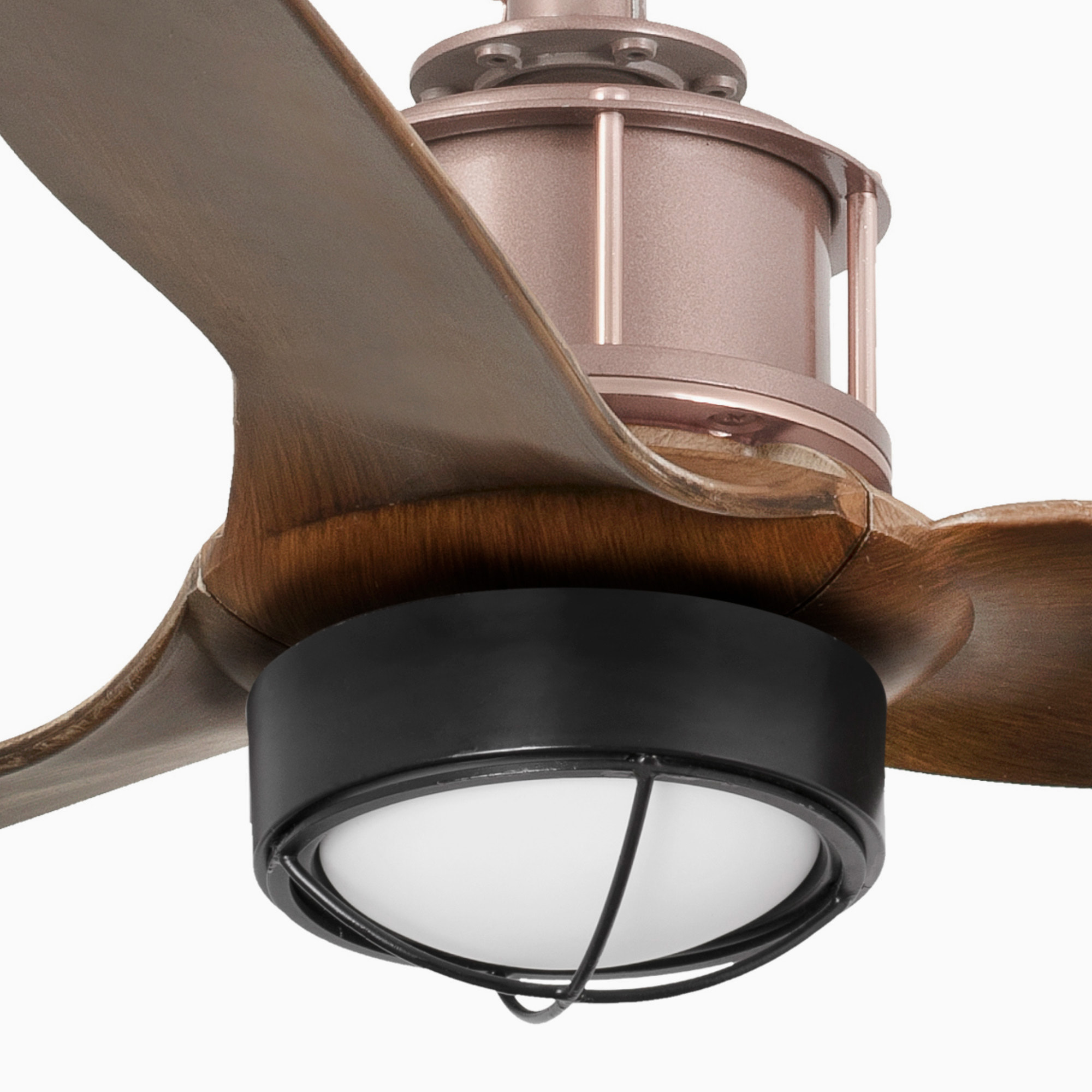 JUST FAN XS LED ventilatore da soffitto rame/lengo 81cm