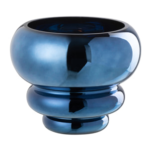 J-Line bougeoir/vase Julia - verre - bleu