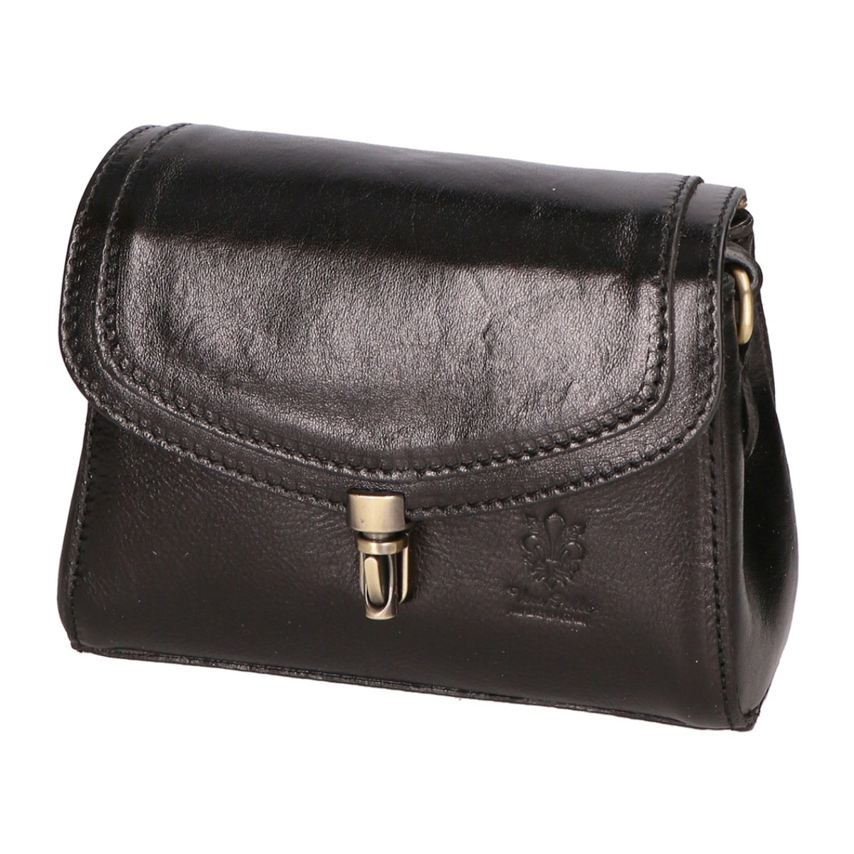 Borsa a tracolla da donna Made in Italy - Modello Faye - 100% pelle - 18.0 x 13.0 x 5.0 cm