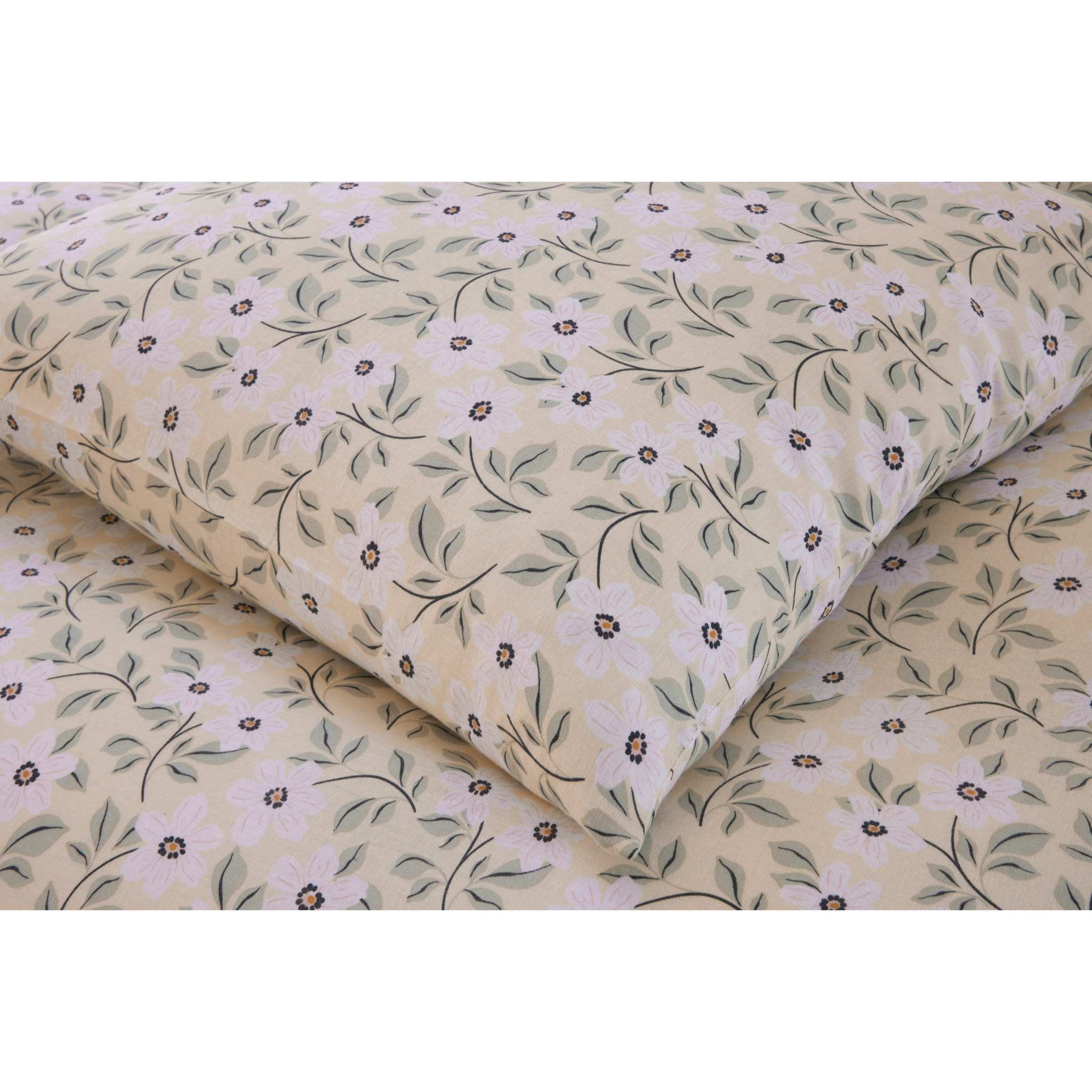 Parure housse de couette 100% gaze de coton imprimé loucile