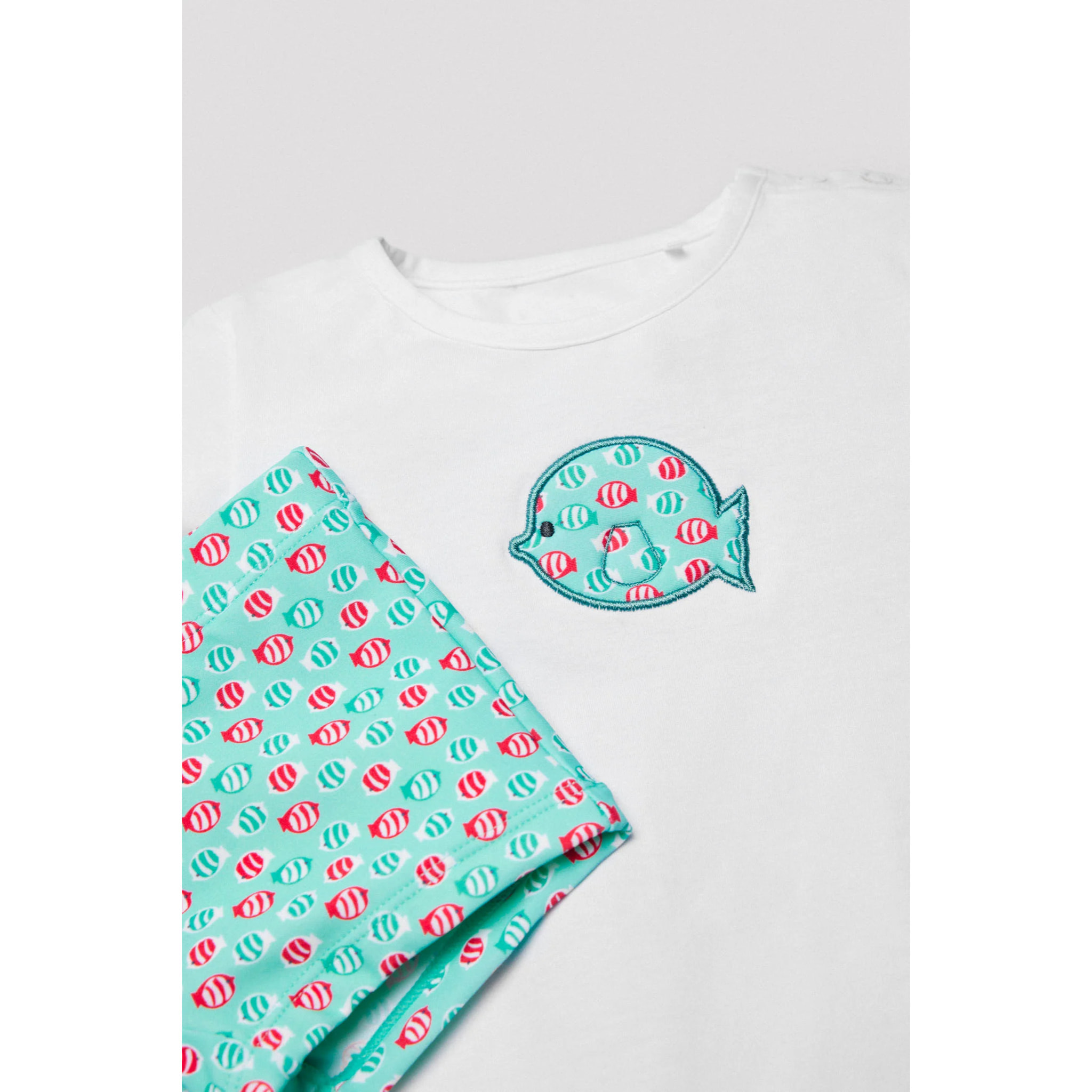 Set costume boxer e maglietta baby fish