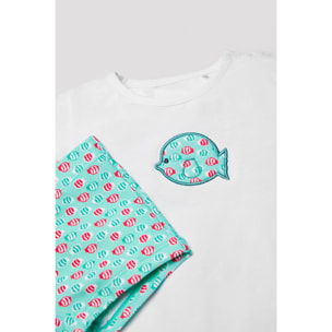 Set costume boxer e maglietta baby fish