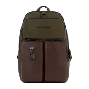 Piquadro Zaino uomo porta pc 14" con cover impermeabile