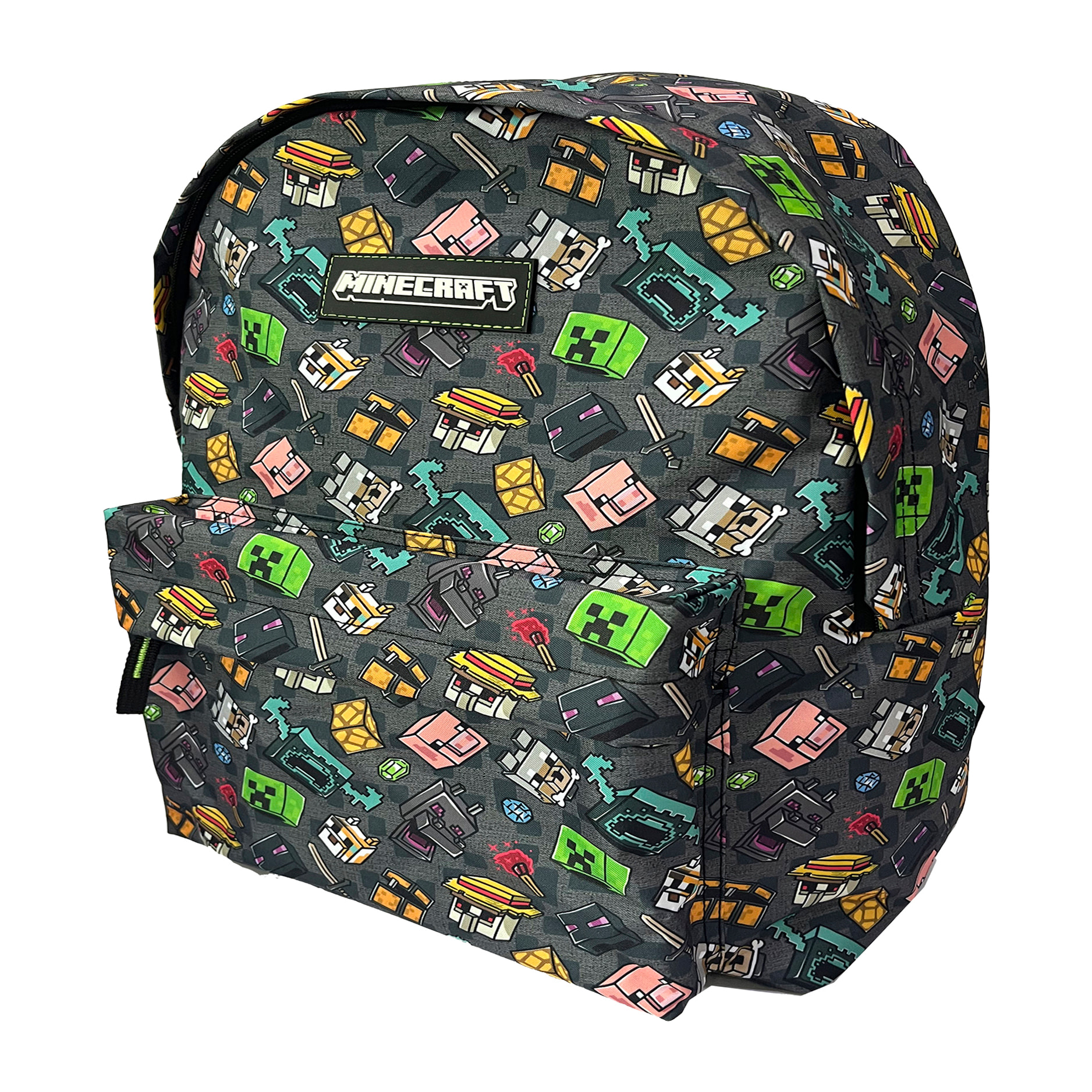 Minecraft Pixel 25 Mochila Americano adaptable a carro.