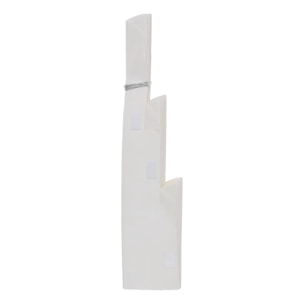 Fleur de Noël en papier blanc à suspendre 50 cm