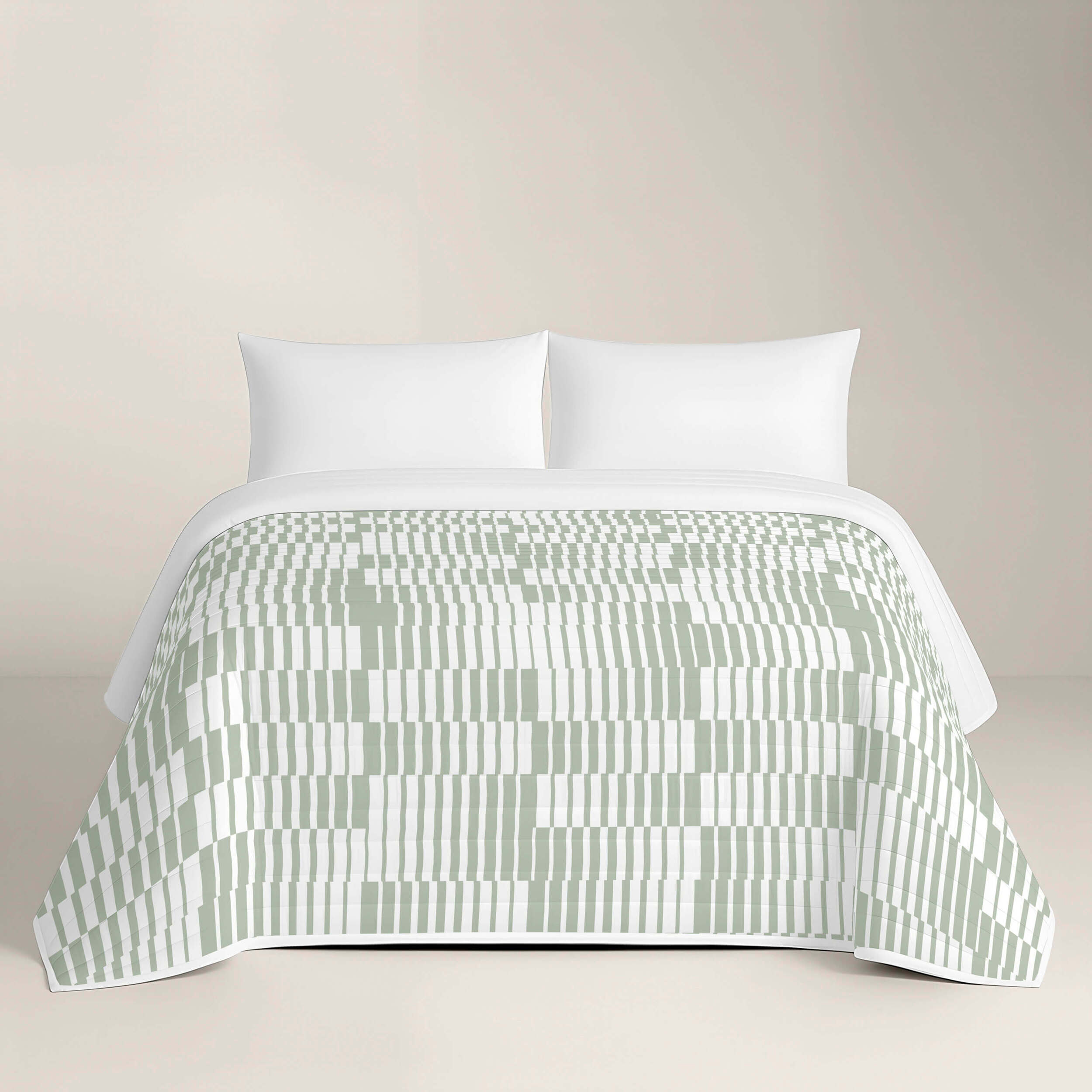 Colcha Bouti Estampada - 2/3 Piezas - 100% Poliéster - Microfibra - 70 gr/m² - Marcos Green