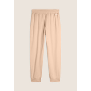 Pantalone in felpa modal con bande laterali a trecce