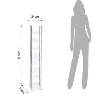 TOMASUCCI porta CD a colonna LATINA Transparente