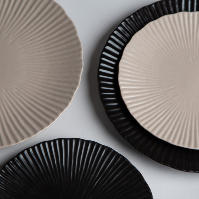 Lot de 6 assiettes à dessert, design 2, SUGAR